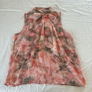 Forever 21 Women's Pink Bow Blouse